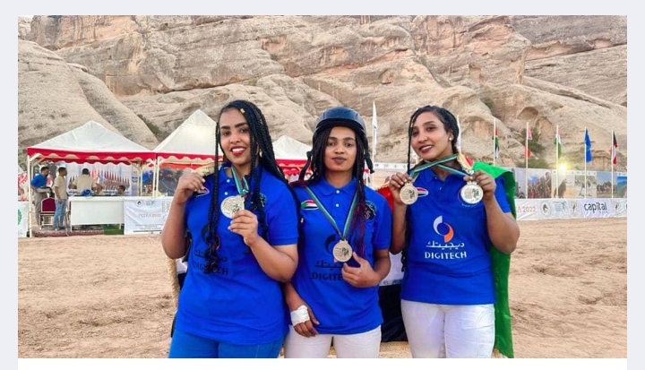 السودان  يفوز  بالمركز الثاني في البطولة النسائيةالدولية لالتقاط الأوتاد  بالأردن.