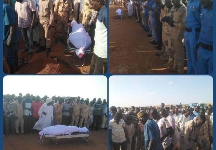 الشرطة تُشيِّع منسوبها الشهيد الطيب أدمو