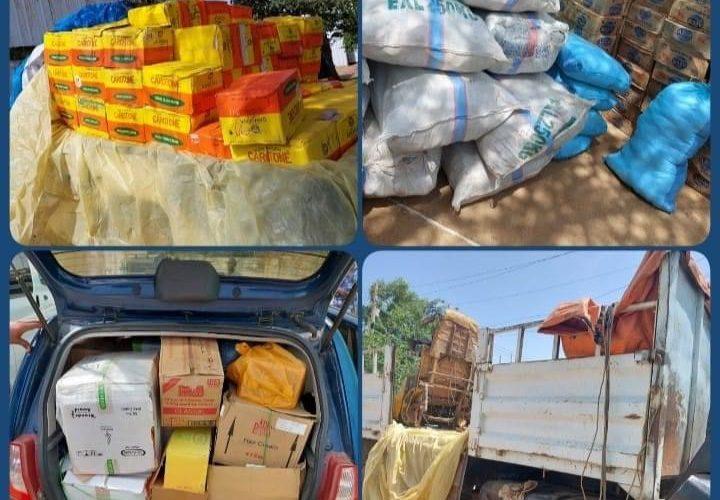 مكافحة التهريب زالنجي تضبط بضائع وسِلع مهرّبة على متن عدد من المركبات