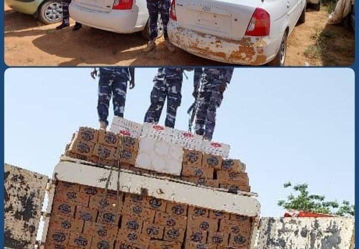 مكافحة التهريب بشمال دارفور تضبط مركبات تحمل بضائع مهربة تقدر بـ(35) مليون جنيه