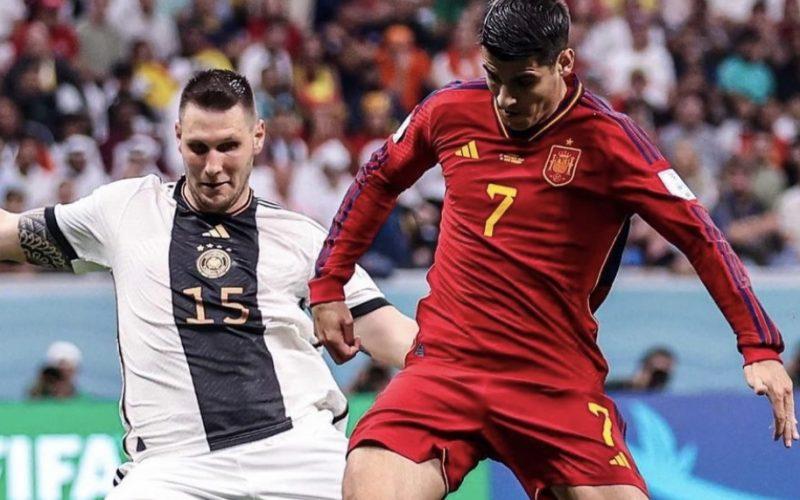 ألمانيا تتعادل مع إسبانيا، وتخلط حسابات التأهل