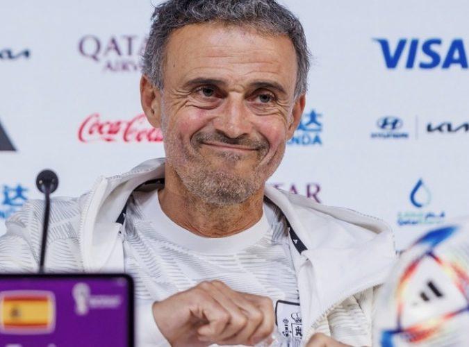 إنريكي حزين للتعادل مع ألمانيا ويشيد بالأجواء التنظيمية