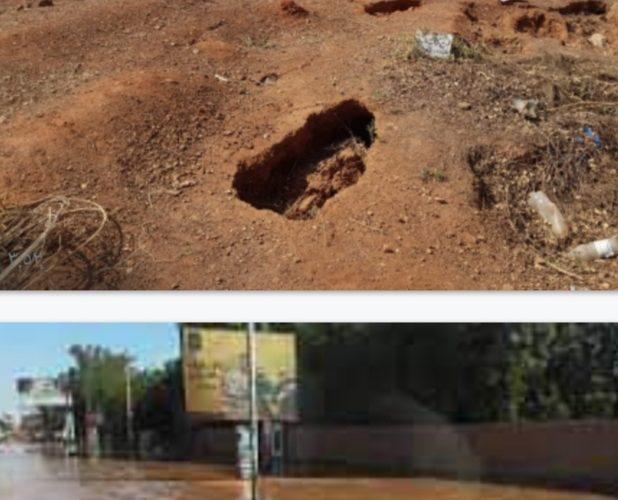 ظهور جثامين للسطح… المياه تغمر مقابر أحمد شرفي