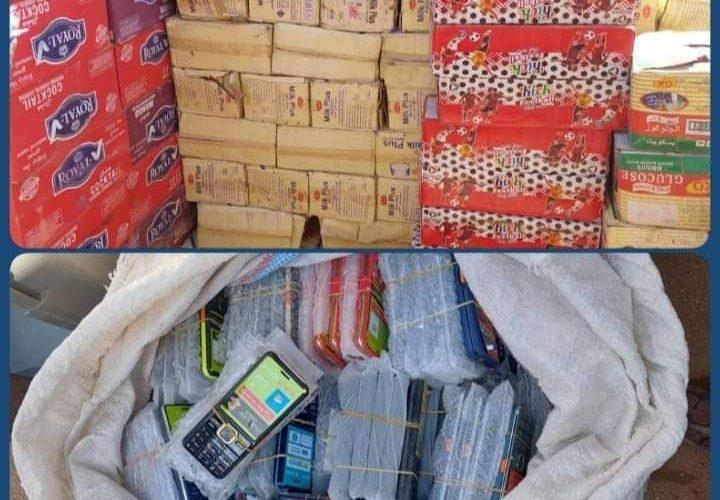 إحباط تهريب بضائع  مخالفة  بجنوب دارفور