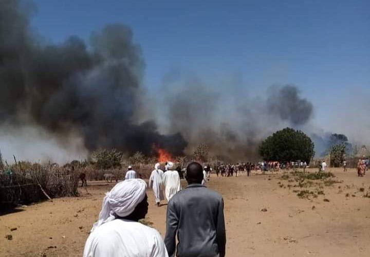 إصابات وخسائر جراء حريق بشرق دارفور