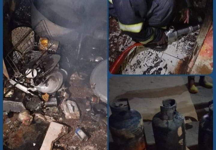 السيطرة على حريق  محدود بحلة حمد بالخرطوم