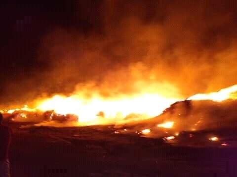 حريق يلتهم آلاف الأطنان من القطن ومحلجين بالقضارف