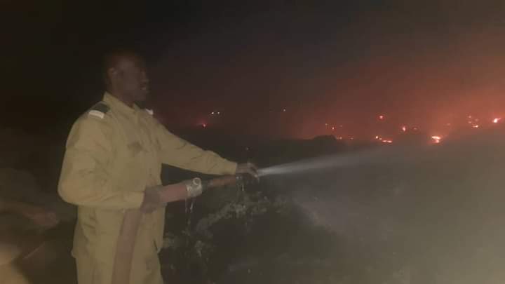 حريق يقضي على كميات من الأقطان بمحالج ربك