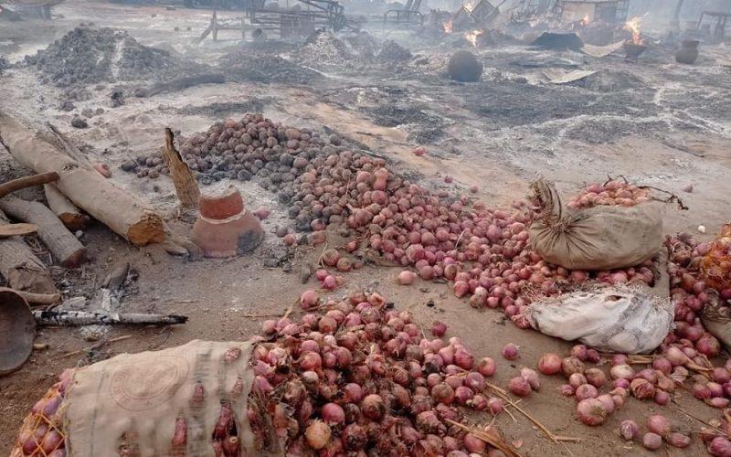 حريق السوق برهيد البردي قضى على المخزون الاستراتيجي للمحلية