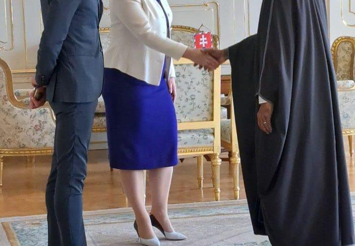 مفضل يقدم اوراق اعتمادة سفيرا لجمهوية سلوفاكيا