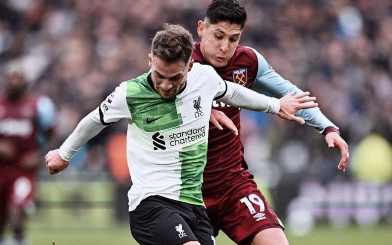 التعادل الإيجابي يحسم مباراة وست هام وليفربول