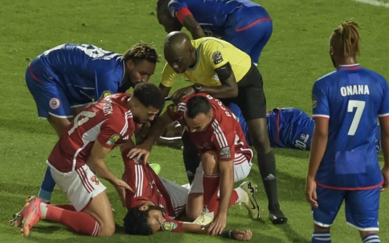 نقل الشحات إلى المستشفى بعد إلتحام بالرأس