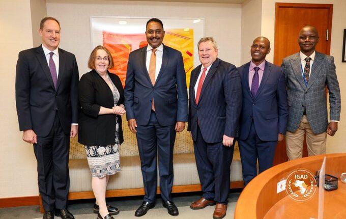 سكرتير “الإيقاد” يبحث مع مسؤولة أمريكية ملف السودان