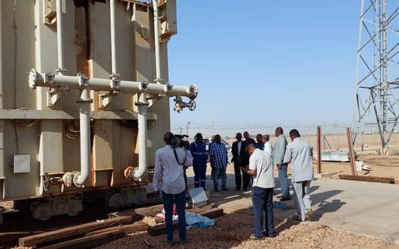 والي نهرالنيل بالإنابة يقف على سير العمل بمحطة عطبرة التحويلية