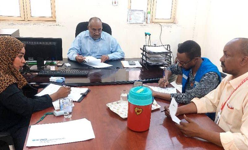 وزير الصحةبالقضارف يلتقى وفد برنامج الغذاء العالمي WFP