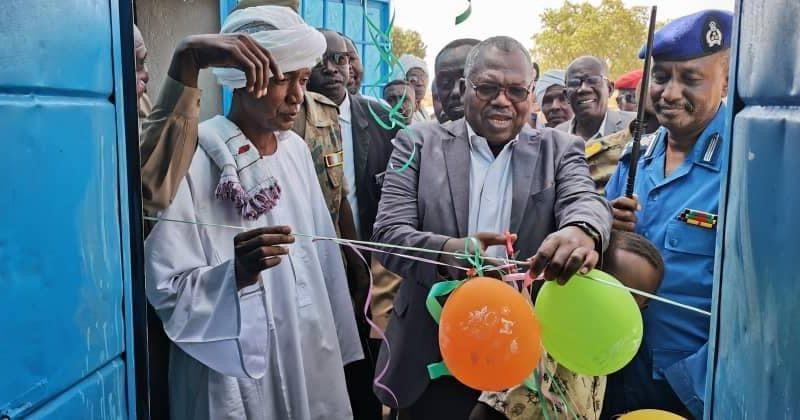 والى ولاية جنوب كردفان يفتتح محطة مياه البرداب ومركز الشرطة