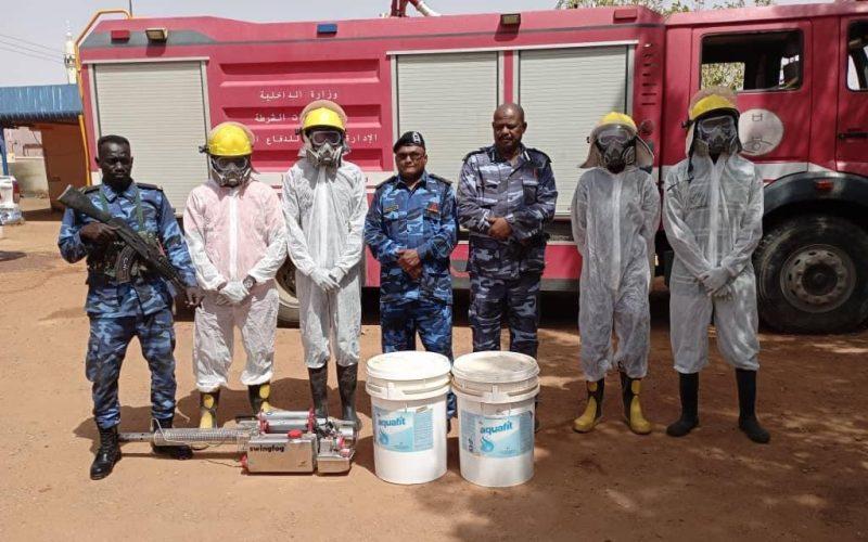 مساعد المدير العام لقوات الدفاع المدني للشؤون الفنية والطوارئ والكوارث يقف على جهود القوات في ولاية الخرطوم