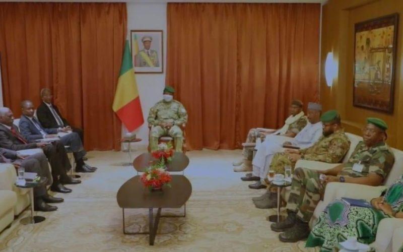 رئيس الفترة الانتقالية المالي يستقبل عضو مجلس السيادة نائب القائد العام للقوات المسلحة الفريق أول كباشي