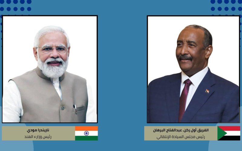 البرهان يبعث برقية تهنئة لرئيس الوزراء الهندي