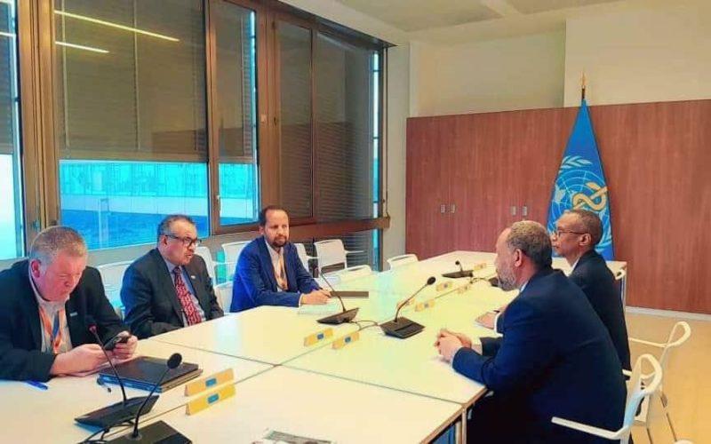 الصحة الإتحادي يلتقي مدير عام منظمة الصحة العالمية بجنيف و يناقشان التحديات الصحية بالسودان