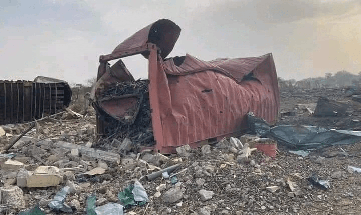 آثار وخسائر وأسباب انفجار مخزن الذخيرة في تشاد