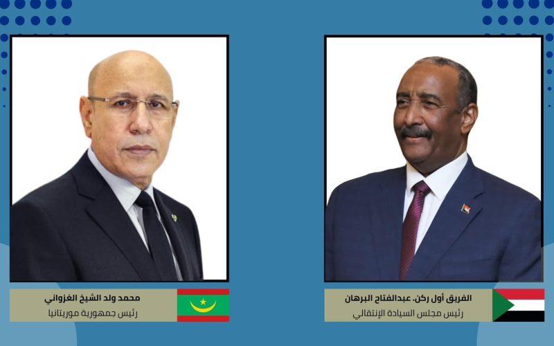 بمناسبة إعادة انتخابه.. البرهان يهنئ رئيس موريتانيا