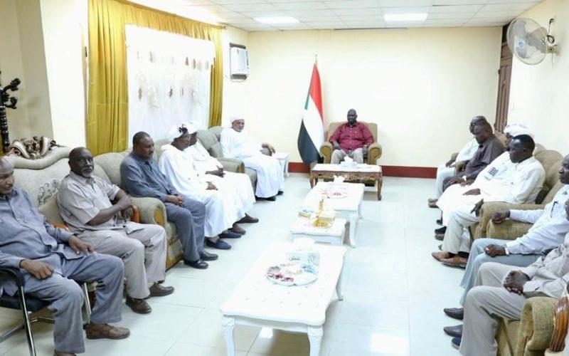 نائب رئيس مجلس السيادة مالك عقار يلتقي وفد ولاية غرب كردفان