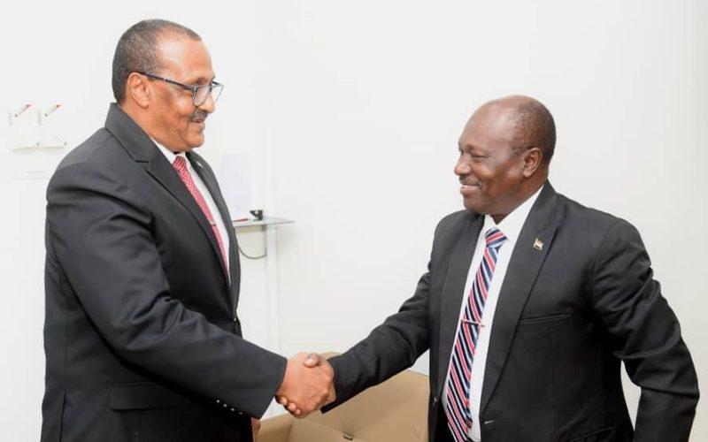 وزير الداخلية يناقش مع سفير السودان بدولة الجنوب حركة المعابر الحدودية بين البلدين