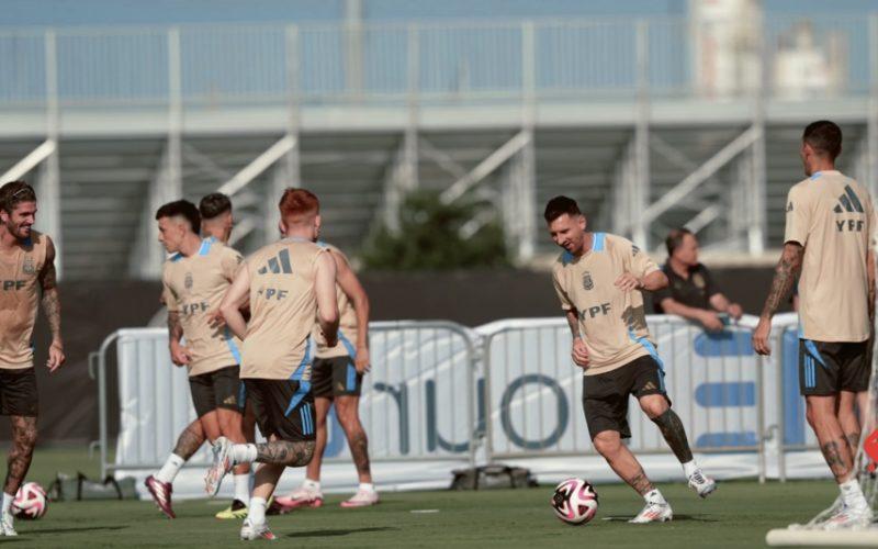 الأرجنتين تواصل الاستعداد لمواجهتها المرتقبة أمام كولومبيا