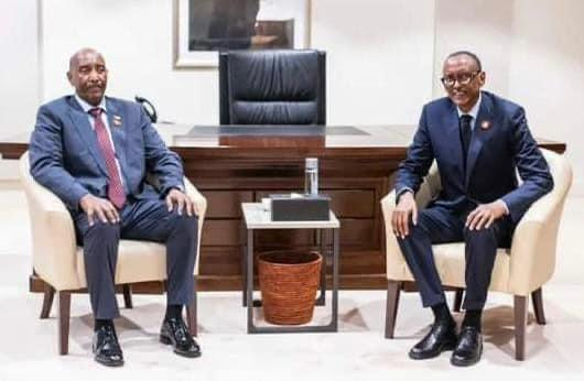 البرهان يناقش مع الرئيس الرواندي علاقات البلدين