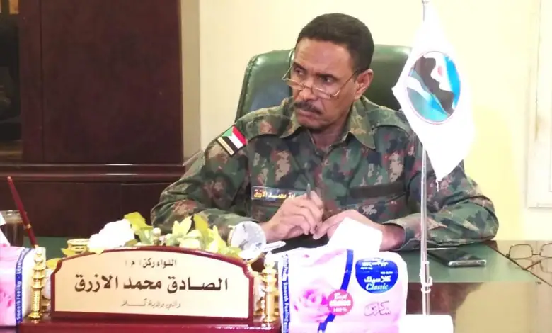 خلال تدشين الهيئة الشبابية لنصرة القوات المسلحة والي كسلا يشد بمجهود الشباب