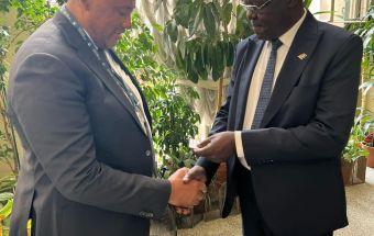 سانت بطرسبرغ .. جرهام يلتقي بوزيري الثقافة بجنوب أفريقيا وجيبوتي