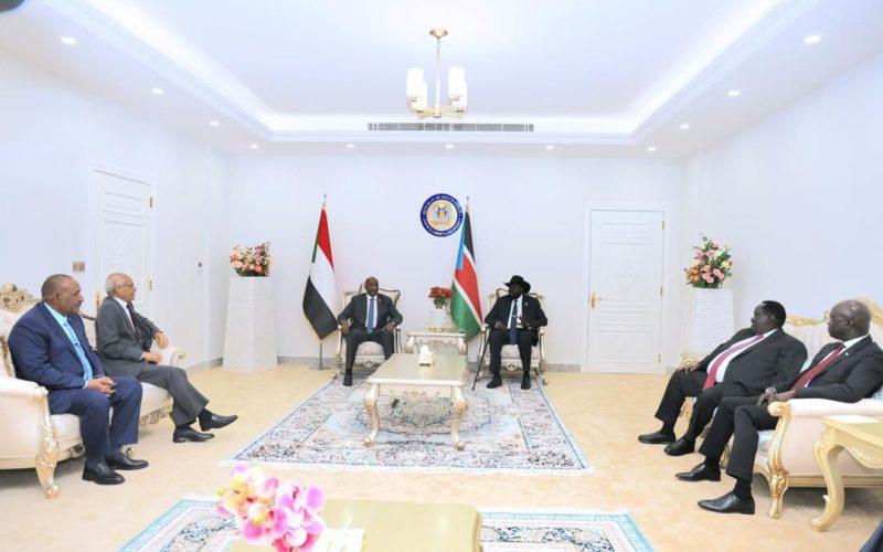 مباحثات مشتركة بين البرهان و سلفاكير بالعاصمة جوبا