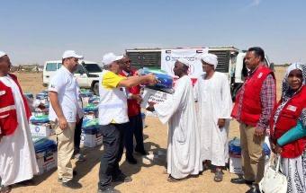 تقديم مساعدات لمتضرري السيول بالعبيدية