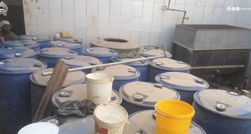 تضبط مصنع عشوائي بولاية نهر النيل