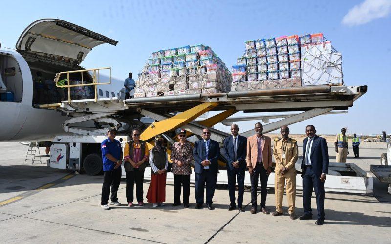 وصول طائرة المساعدات الإنسانية والطبية الاندوسية الرابعة