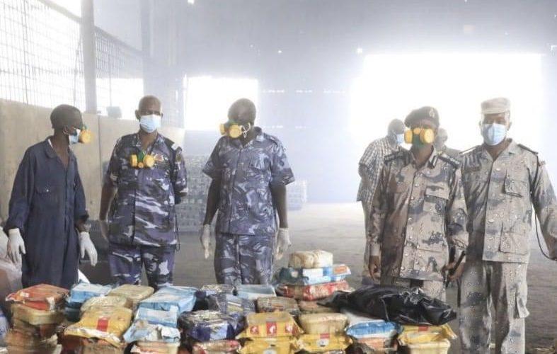 إبادة كميات كبيرة من المخدرات المختلفة بولاية البحر الأحمر