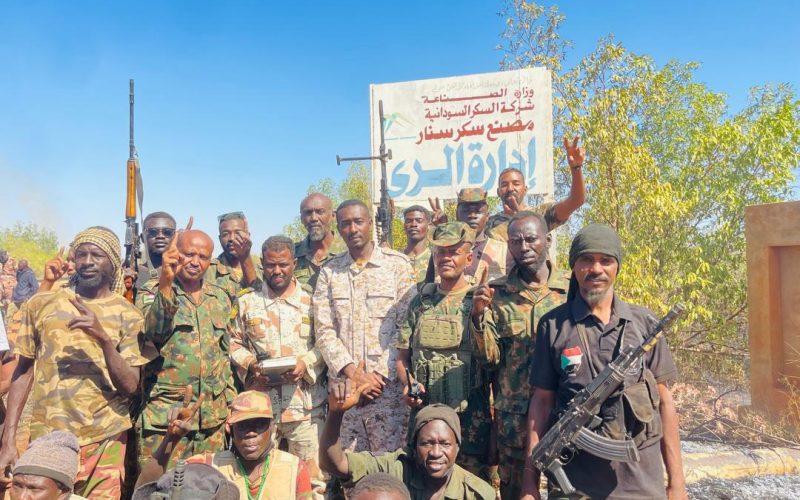 وفد من المقاومة الشعبية يصل سكر سنار عقب تحريره من مليشيا الدعم السريع