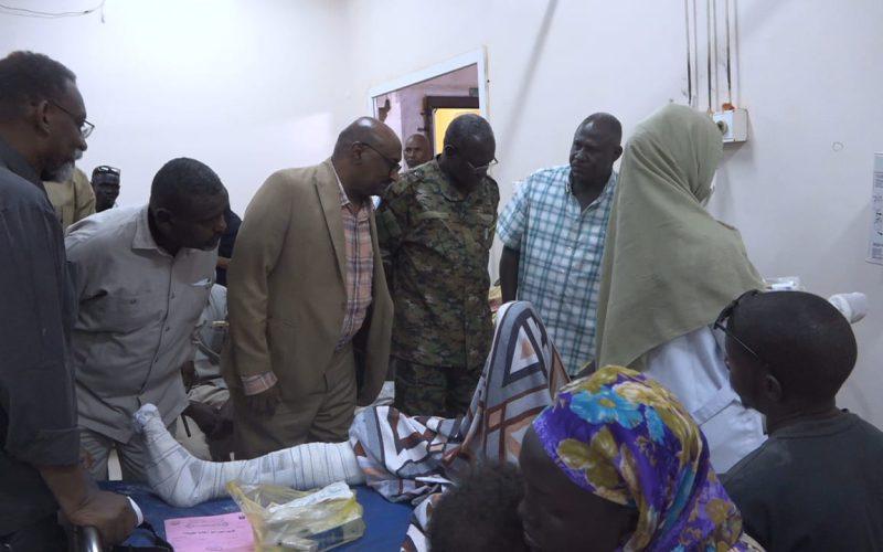 والي الخرطوم يتفقد الجرحي والمصابين بمستشفى النو