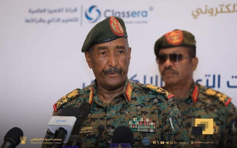 البرهان يخاطب مؤتمر دعم مبادرات ومشروعات التعليم الإلكتروني والبنية التقنية التعليمية بإقليم دارفور