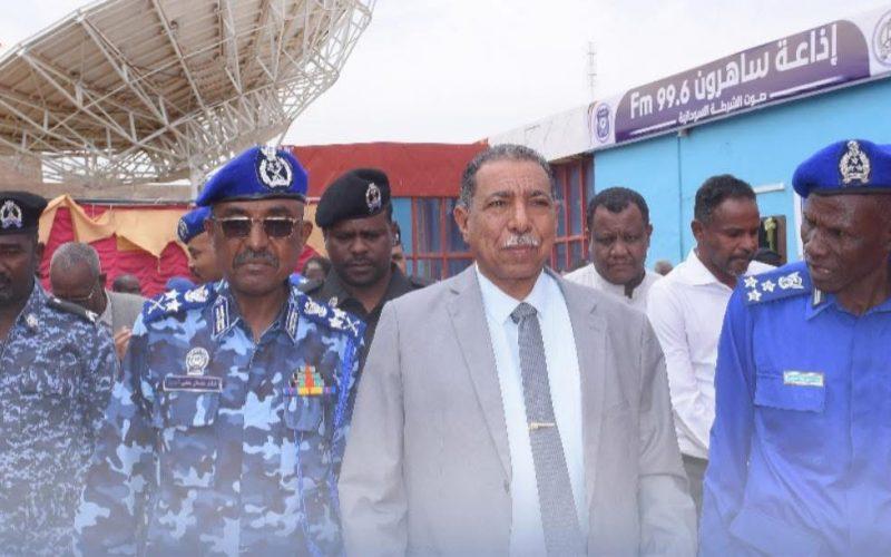 والي الولاية الشمالية ومدير عام قوات الشرطة يفتتحان مباني إذاعة ساهرون