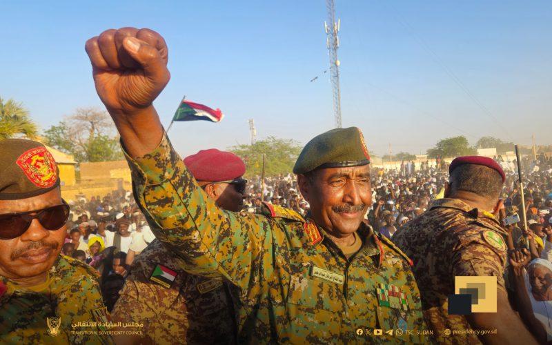 البرهان من أم روابة يؤكد استمرار معركة الكرامة لتطهير البلاد من المليشيا