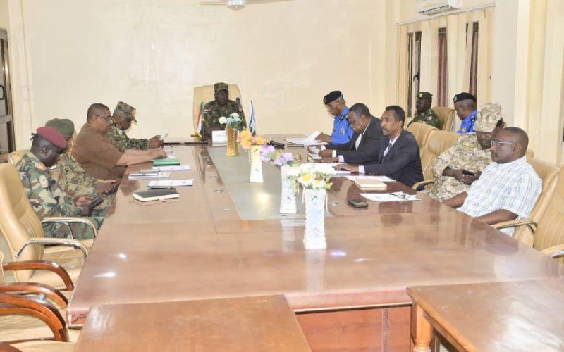 لجنة امن اقليم النيل الأزرق تقف على الأوضاع الأمنية بالاقليم