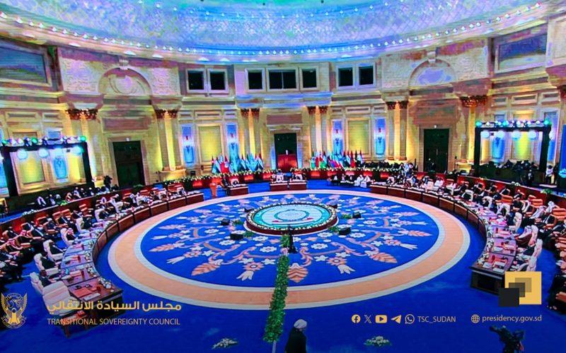 البرهان في القمة العربية يؤكد موقف السودان الثابت في دعم القضية الفلسطينية