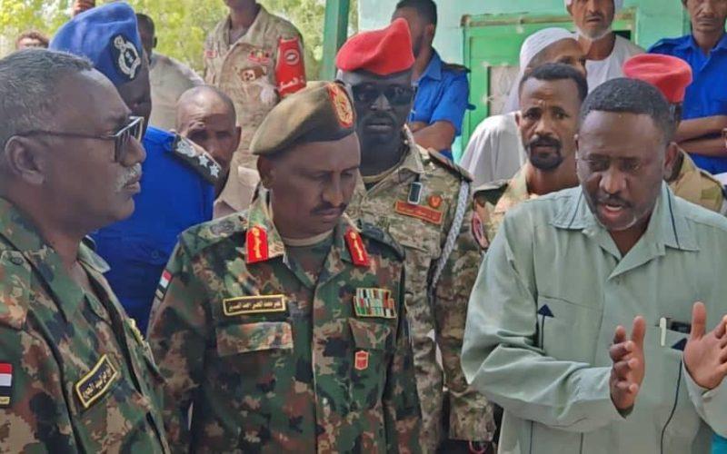 والي سنار يقف على مجمل الأوضاع الأمنية والخدمية بمنطقة اللكندي