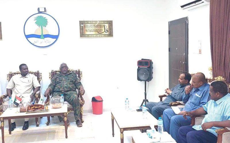 والي نهرالنيل يستقبل وزير التنمية العمرانية والطرق والجسور