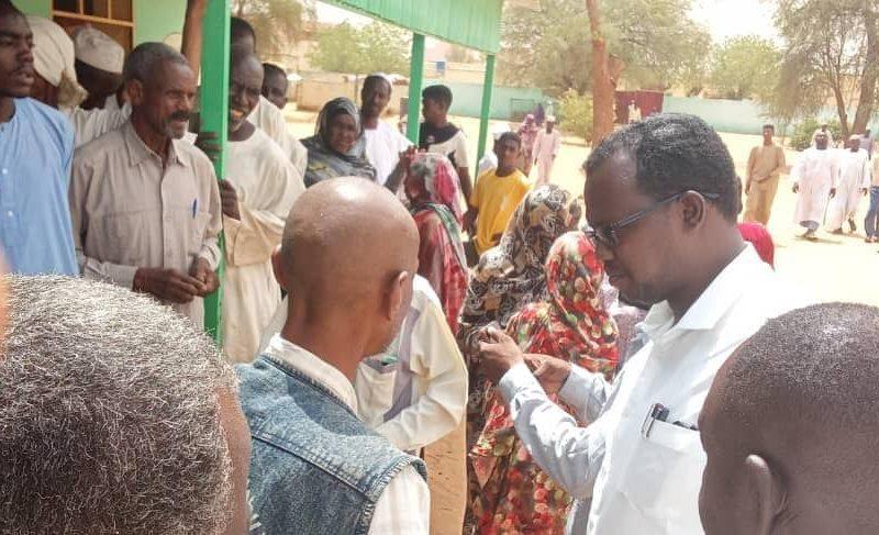 مفوضية العون الإنساني بشمال وغرب كردفان تقف على أوضاع النازحين بالابيض