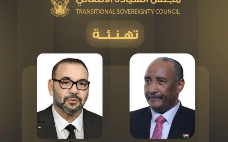 رئيس مجلس السيادة يهنئ الملك محمد السادس بمناسبة ذكرى عيد العرش