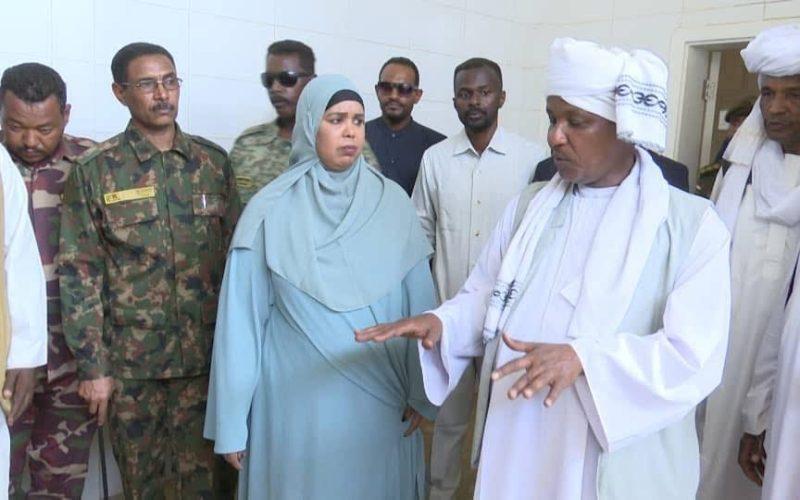 عضو مجلس السيادة دكتورة نوارة تقف على جهود تحقيق التنمية بمنطقة هداليا بمحلية شرق الدلتا