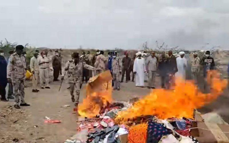 إبادة 160 طن من الخمور والحبوب المنشطة والمواد الفاسدة والكريمات بالنيل الأبيض